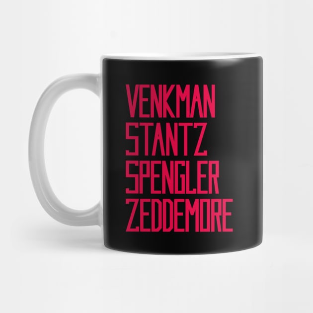 Venkman, Stantz, Spengler, Zeddemore Name Badges (Ghostbusters) by GraphicGibbon